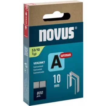 Novus Type 53 sponky na jemný drôt A 10 mm super tvrdé pozinkovaná oceľ 800 ks 042-0778