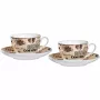 Ritzenhoff & Breker CREMA Cappuccino sada, 4-dielna, porcelán, potlač, vhodná do umývačky 422108