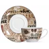 Ritzenhoff & Breker CREMA Cappuccino sada, 4-dielna, porcelán, potlač, vhodná do umývačky 422108