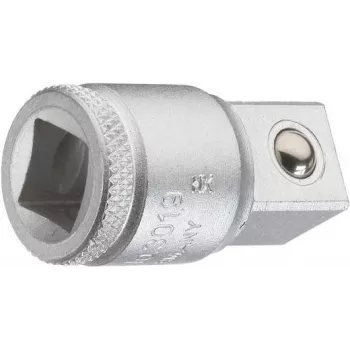 Gedore 3019 Nástrčný adaptér 1/2 palca vnútorný štvorec na 3/4 palca vonkajší štvorec, 44 mm, chróm-vanádiová oceľ 6236010