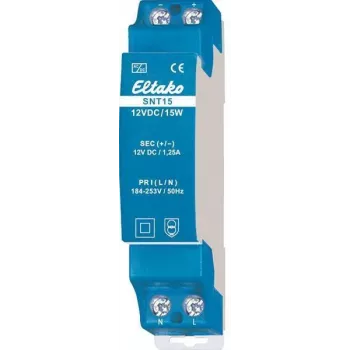 Eltako SNT15-12VDC/15W napájací zdroj na DIN lištu 12V DC 1,25A 20000166