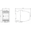 SIEMENS pomocný stýkač 62E 6NO+2NC AC230V 3TH4262-0A (3TH42620AP0)