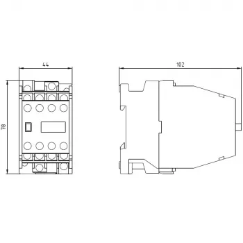 SIEMENS pomocný stýkač 62E 6NO+2NC AC230V 3TH4262-0A (3TH42620AP0)