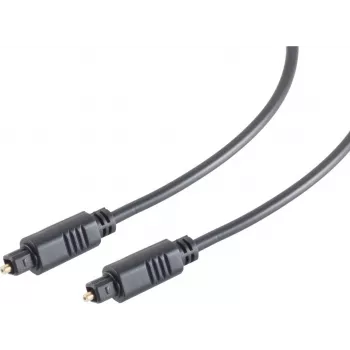 ShiverPeaks S/CONN maximum connectivity digitálny optický audio kábel, Toslink konektor samec na Toslink konektor samec, 3,0 m, čierny 69004-3.0