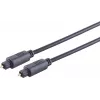 ShiverPeaks S/CONN maximum connectivity digitálny optický audio kábel, Toslink konektor samec na Toslink konektor samec, 3,0 m, čierny 69004-3.0