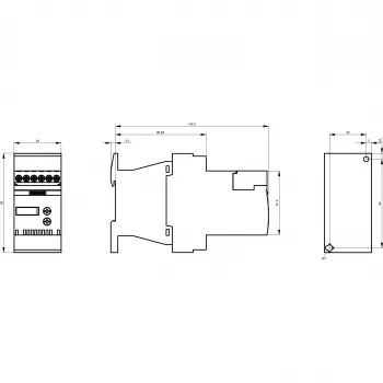 Siemens SIRIUS 3RW3017-1BB04 softštartér, S00, 17 A, 200-480 V AC, 24 V AC/DC ovládanie