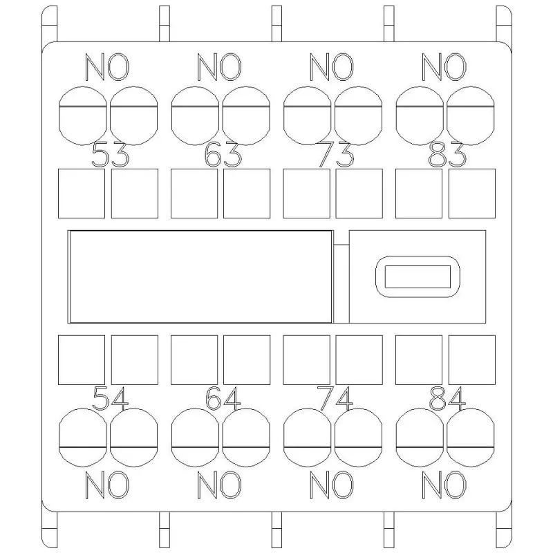 Siemens pomocný spínací blok 3RH2911-2XA40-0MA0, 4-pólový, 2NO+2NC