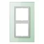 JUNG LSP 982 GLAS sklenený rám 2-násobný, LS PLUS, 115 x 186 x 11 mm