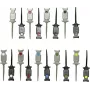 VOLTCRAFT MSO-GRIPPER Sada meracích klipov 0,64 mm konektor CAT I 9 farieb