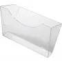 HELIT H6103008 Nástenný držiak pre držiak prospektov, sivo-transparentný
