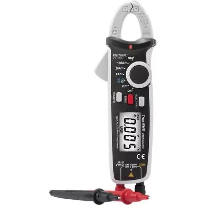 VOLTCRAFT VC-330 Digitálny kliešťový multimeter CAT II 600 V, CAT III 300 V, 2000 Counts