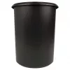 HELIT the double Odpadkový kôš, oválny, 20 L, čierny, PE, bez veka, časť 1 (H6103795)
