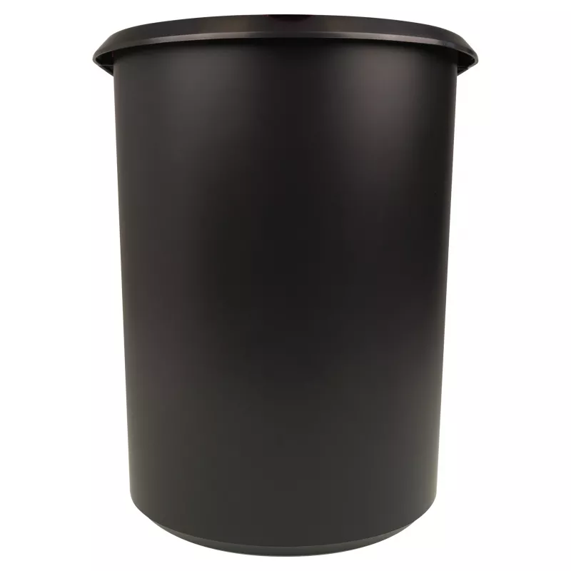HELIT the double Odpadkový kôš, oválny, 20 L, čierny, PE, bez veka, časť 1 (H6103795)