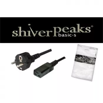 SHIVERPEAKS Basic napájací kábel Schuko na IEC C19, 3 m, 16 A, čierny BS60015-S