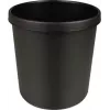HELIT H6106495 nehorľavý okrúhly odpadkový kôš, 18 l, čierny