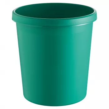HELIT H61058-52 okrúhly plastový odpadkový kôš 18L zelený