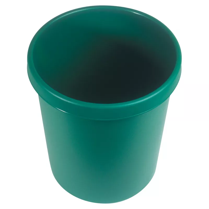 HELIT H61058-52 okrúhly plastový odpadkový kôš 18L zelený