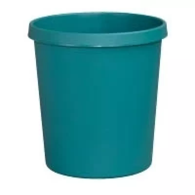 HELIT H61058-52 okrúhly plastový odpadkový kôš 18L zelený