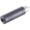 ShiverPeaks audio adaptér, konektor samec Cinch na 6,3 mm mono jack konektor samica, kov, niklovaný (BS57005)