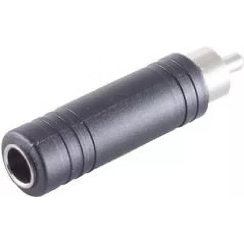 ShiverPeaks audio adaptér, konektor samec Cinch na 6,3 mm mono jack konektor samica, kov, niklovaný (BS57005)