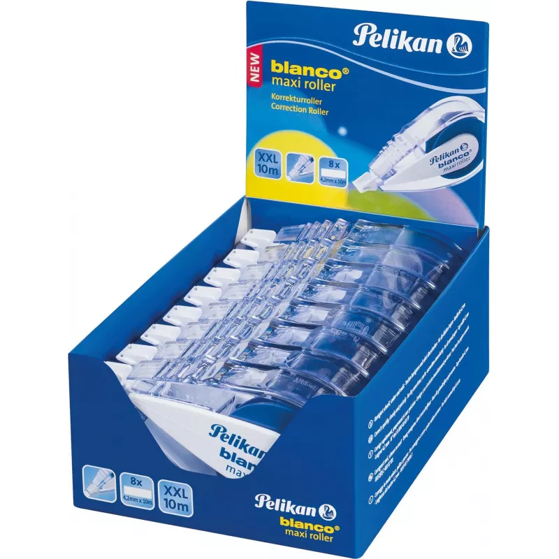 Pelikan blanco Maxi korekčný roller, 4,2 mm x 10 m, bez rozpúšťadiel, biely 340315