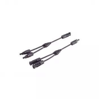 SHIVERPEAKS PV4 sada T-adapterových káblov, 2-na-1, 4 mm², čierna, 30 cm BS02-21032