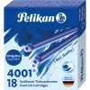 Pelikan 4001 GTP/18 kráľovskomodré štandardné veľkokapacitné atramentové náplne, balenie 18 ks 300735