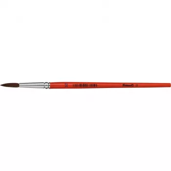 Pelikan Sorte 23 okrúhly štetec veľkosť 10, poníkový vlas, oranžová lakovaná drevená rúčka 711077