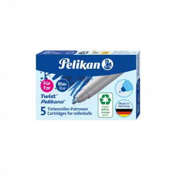 Pelikan Eco náhradná náplň do rolleru pre Pelikano/Twist, kráľovská modrá, 65% recyklovaný plast, 1 kus 300010004