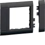 Hager GR0800A9011 rámový kryt pre OT800 káblový vstup, 80mm, grafitová čierny (RAL 9011)