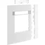 Hager modulový rámový kryt GR1202A9016, dopravná biely, 2 rady, 120mm