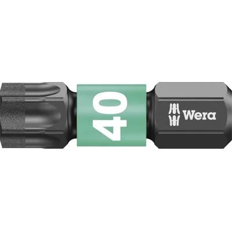 Wera Impaktor Torx T40 1/4 inch šesťhranný skrutkovací bit 25 mm diamantový povlak 05057627001
