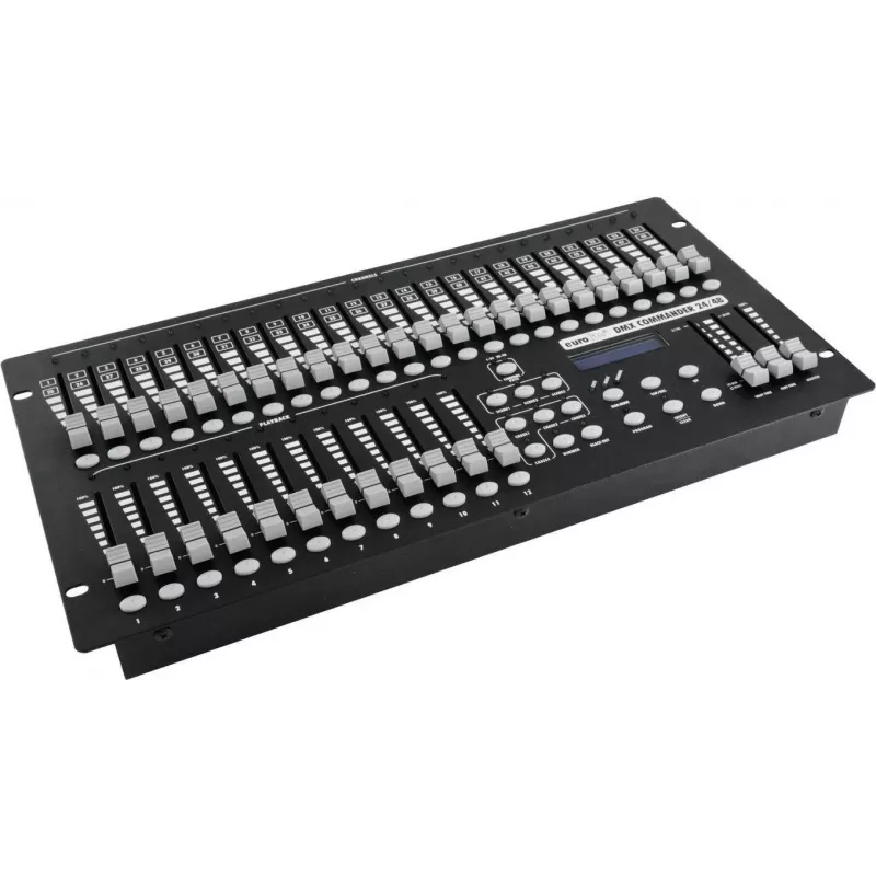 Eurolite DMX Commander 24/48 svetelný ovládač, 48-kanálový, 19 inch montáž do racku 70064550