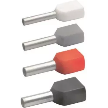 Klauke 87313 dvojitá káblová koncovka 2 x 0,75 mm² sivá