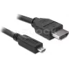 DeLOCK HDMI na Micro-HDMI kábel 2 m, 32 AWG, High Speed s Ethernet, 4K 82664