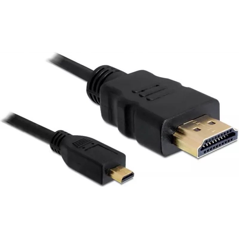 DeLOCK HDMI na Micro-HDMI kábel 2 m, 32 AWG, High Speed s Ethernet, 4K 82664