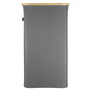 HELIT H2406087 zberač zálohových fliaš 100L sivý Oxford textil s bambusovým krúžkom a odnímateľnou taškou