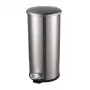 HELIT the zinc pedálový odpadkový kôš 12 l strieborný nehrdzavejúca oceľ okrúhly Soft-Close H2406500