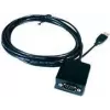 EXSYS EX-1302IS USB na RS-232 sériový adaptér, FTDI čipset, 0,8 m kábel, čierny