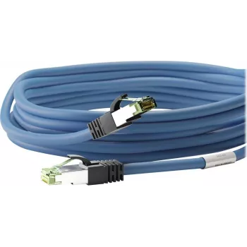 Wentronic Goobay CAT 8.1 patch kábel, S/FTP (PiMF), modrý, 5 m, LSZH, meď, 24 AWG 45662