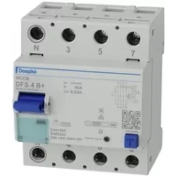 Doepke DFS 4 040-4/0.03-B+ prúdový chránič citlivý na všetky prúdy, 4-polový, 40 A, 30 mA, Type B+ 09134895