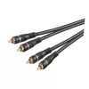 Wentronic AVK 132-1000 10 m RCA audiokábel, 2x RCA konektor samec na 2x RCA konektor samec, čierny 50434