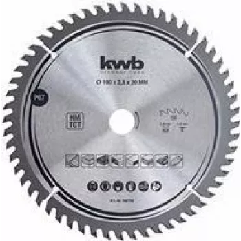 kwb 586768 kotúčový pílový list s hrotmi z tvrdokovu 190 x 20 mm, 48 zubov, ATB, na drevo