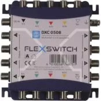 WISI DXC0508 FLEXSWITCH multiswitch 5-in-8 kaskádovateľný SAT/TERR 76875