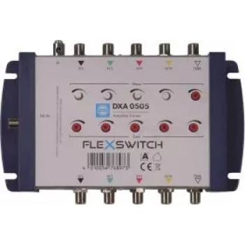 WISI FLEXSWITCH linkový zosilňovač DXA0505 4xSAT/1xTERR pre multiswitch kaskády