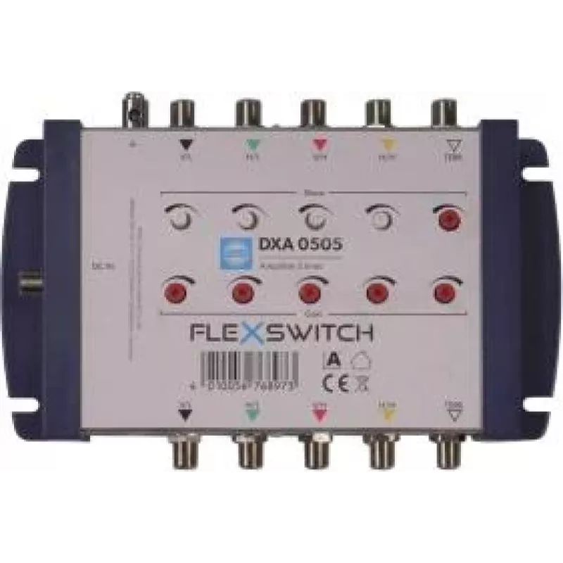 WISI FLEXSWITCH linkový zosilňovač DXA0505 4xSAT/1xTERR pre multiswitch kaskády