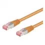 Wentronic Goobay CAT 6 patch kábel, S/FTP (PiMF), oranžový, 0,5 m - LSZH bez halogénov, meď (93467)