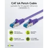 Wentronic Goobay CAT 6a S/FTP patch kábel, RJ45, fialový, 3 m, LSZH, meď 93789