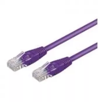 Wentronic 7m CAT5e UTP sieťový patch kábel, RJ45 konektor samec na samec, pozlátené kontakty, fialový 95246