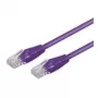 Wentronic 7m CAT5e UTP sieťový patch kábel, RJ45 konektor samec na samec, pozlátené kontakty, fialový 95246